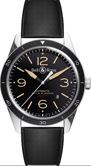 Bell & Ross Vintage BR 123 Sport Heritage Steel Rubber replica watch - Click Image to Close